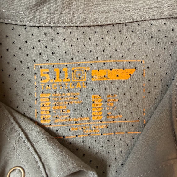 5.11 Tactical Men's Freedom Flex Woven Short Sleeve Tactical Shirt Gorpore Sz L - Picture 5 of 16